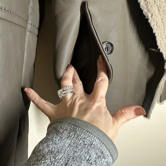 Peruvian Connection Dillon Shearling Jacket Womens Size S Lamb Leather $3000 - Picture 8 of 11